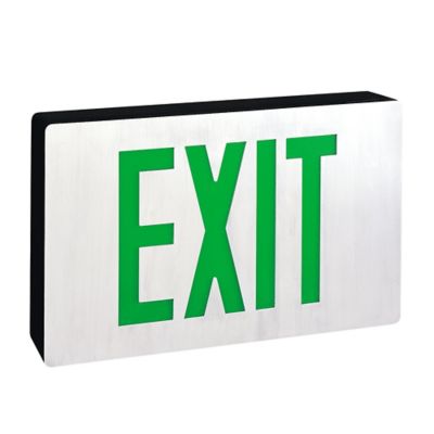 Self-Diagnostic Die-Cast Aluminum LED Exit Sign with Battery Backup