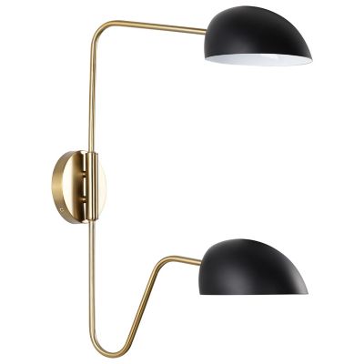 2 light swing arm deals wall lamp