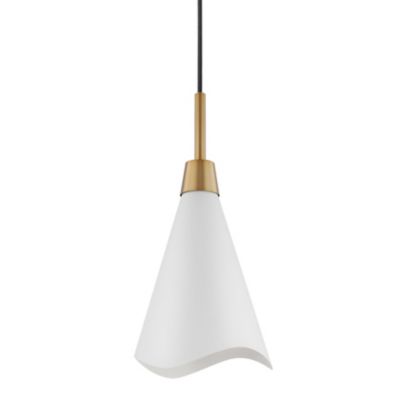 Paula Mini Pendant (White with Brass) - OPEN BOX RETURN