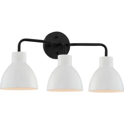 Shilo Bath Bar (Black with White/3 Lights) - OPEN BOX RETURN
