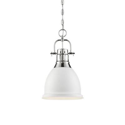 Ainsley Pendant (Polished Nickel and White)-OPEN BOX RETURN