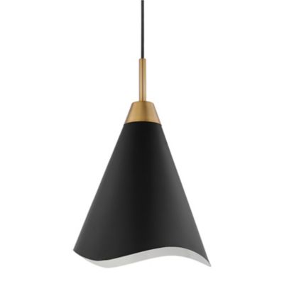 Paula Pendant (Black with Burnished Brass|Medium) - OPEN BOX