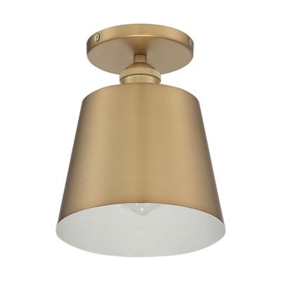 Louella Semi-Flushmount(Smoked|Brushed Brass|Small)-OPEN BOX