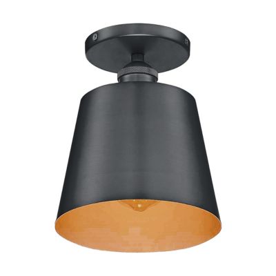 Louella Semi-Flushmount (Gold|Black|Medium) - OPEN BOX