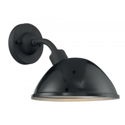 Wilton Outdoor Wall Sconce (Gloss Black|Small) - OPEN BOX