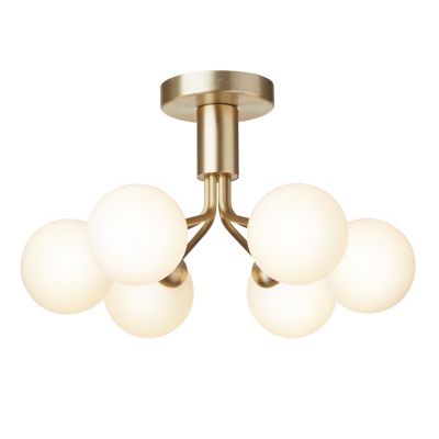 Apiales 6 Light Semi-Flushmount