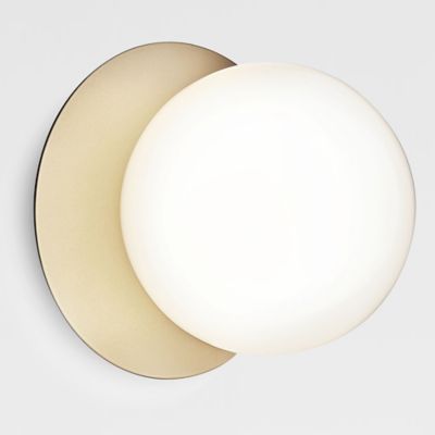 Liila  Wall/Flushmount (Opal White|Nordic Gold|Med)-OPEN BOX