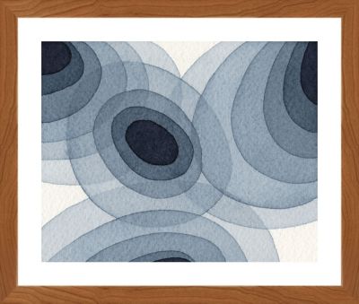 Indigo Ovals I