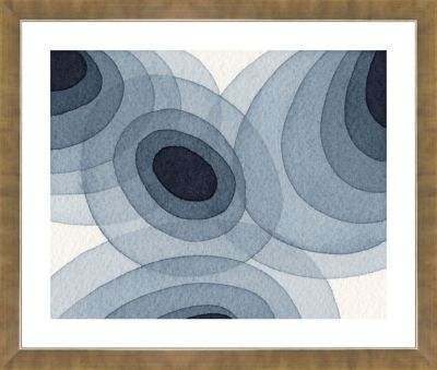 Indigo Ovals I