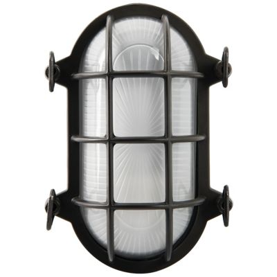 7035 Oval Brass Bulkhead Outdoor Wall Sconce by Original BTC at