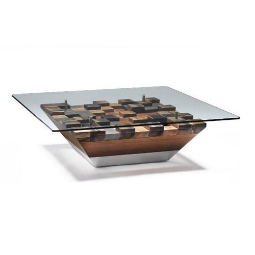 Cubes Cocktail Table with Glass