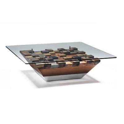 Cubes Cocktail Table with Glass