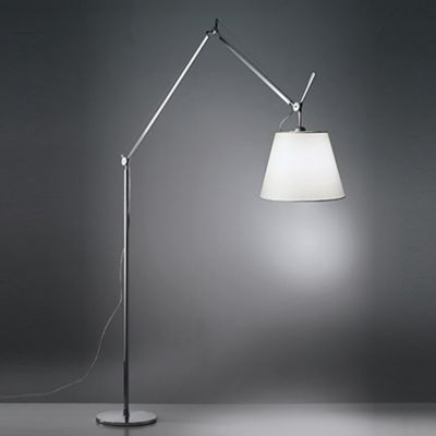 Lara Satin Nickel Duo Modern Floor Lamp - Zest Lighting