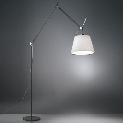 Artemide Tolomeo Mega Task Floor Lamp Diffuser Size / Finish: 17 / Parchment / Aluminum