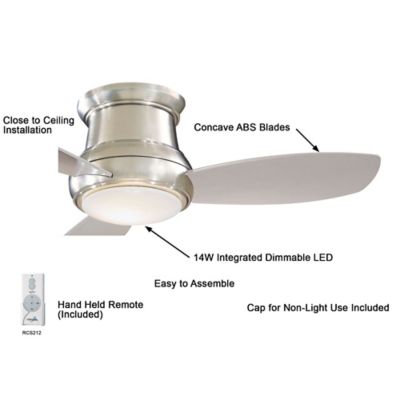 Concept II Flushmount 44 In. Ceiling Fan by Minka Aire Fans at