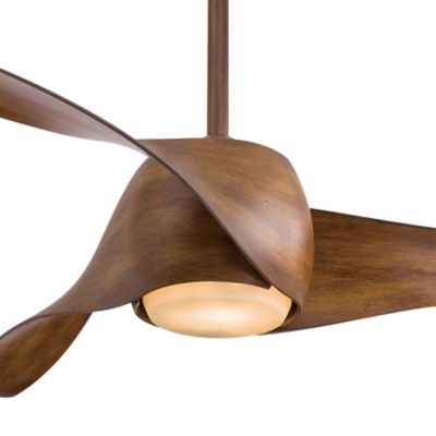 Shown in Distressed Koa with Tinted Opal glass Fan Body and Blade finish
