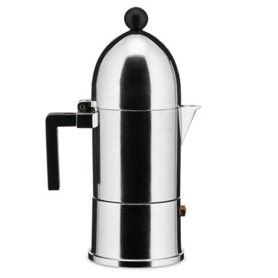 La Conica stainless steel coffee maker in silver - Alessi