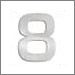 Signo House Number by Blomus (Number '8') - OPEN BOX RETURN