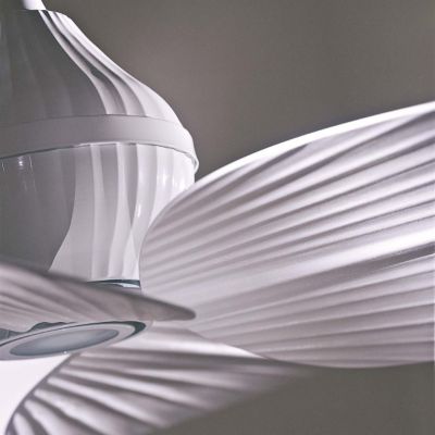 Shown in Flat White with Flat White blade finish, Detail view