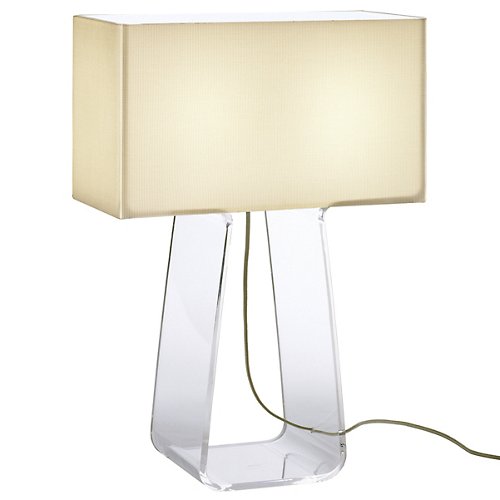 Tube Top Table Lamp (White and Clear/Medium)-OPEN BOX RETURN