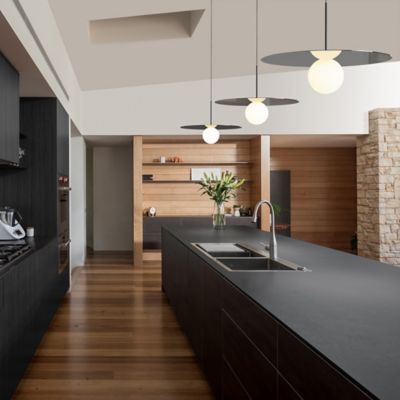 Shown in Gunmetal finish, lit, in use
