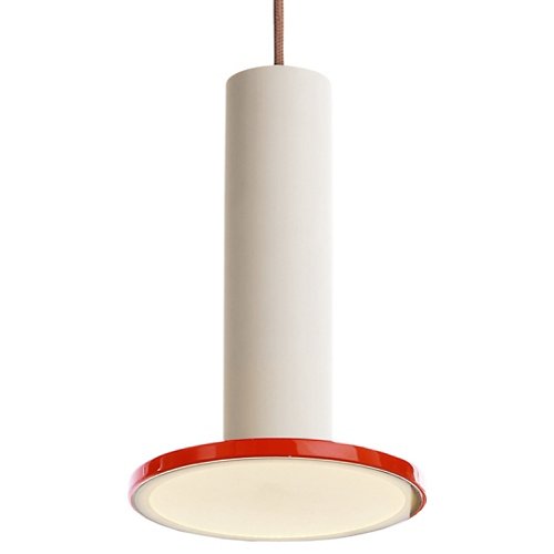 Cielo LED Pendant (White & Tomato w/ Copper)-OPEN BOX RETURN
