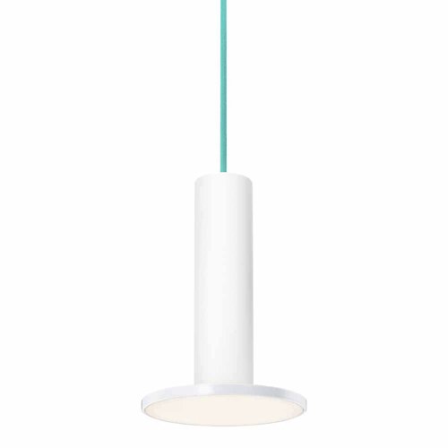Cielo LED Pendant (White with Turquoise) - OPEN BOX RETURN