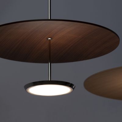 Shown in Walnut Shade color, Matte Black finish, in use