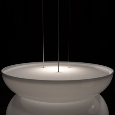 Shown in White finish, Detail shot, lit