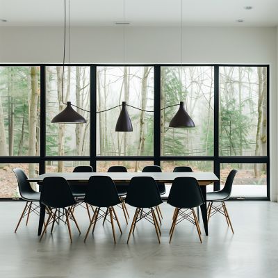 Shown in Black with Brass finish, in use