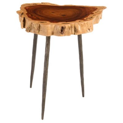 Burled Side Table