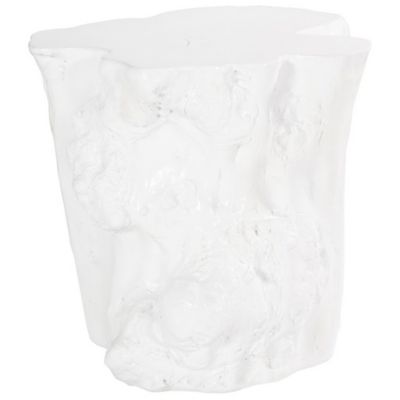 Log Side Table (Gel Coat White) - OPEN BOX