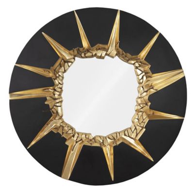 Circular Cracked Wall Mirror