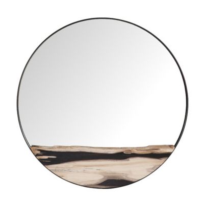 Petrified Slice Wall Mirror