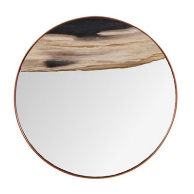 Petrified Slice Wall Mirror