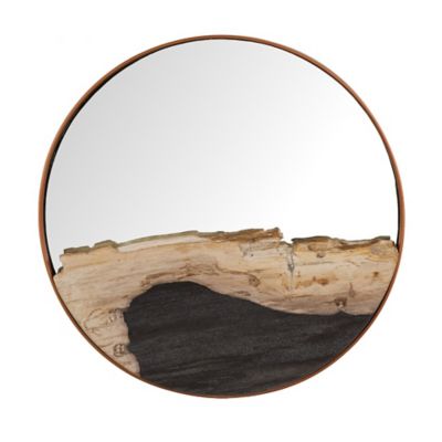 Petrified Slice Wall Mirror