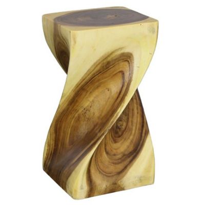 Twist Pedestal Side Table
