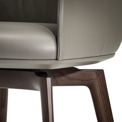 Archibald Leather Small Armchair