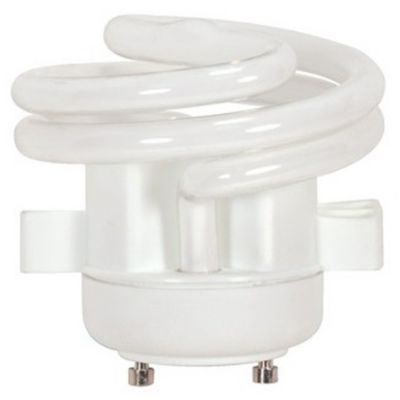 13W 120V T2 GU24 Spiral Squat CFL Bulb 2-Pack