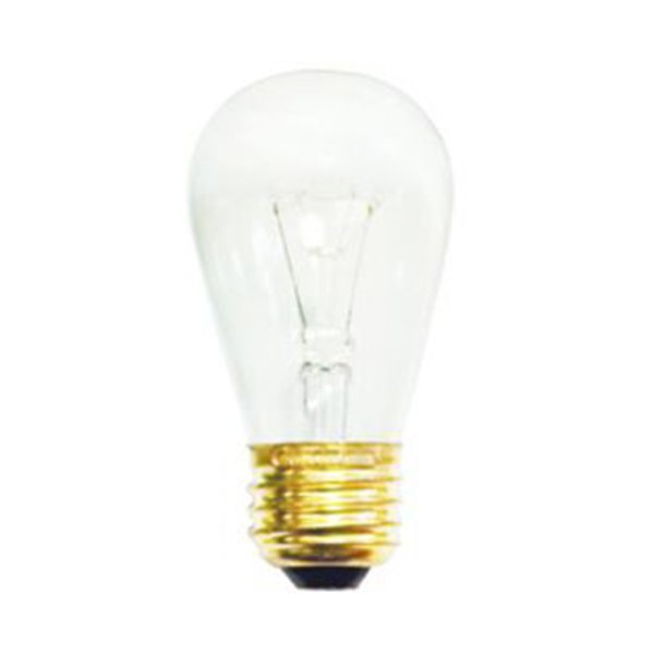 E26 Base Bulbrite 11W 130V S14 Yellow Sign or Indicator Bulb 