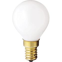 40W 120V G14 E14 White Globe Bulb (4-PACK)