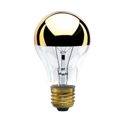 60W 120V A19 E26 Half gold Bulb 2-Pack