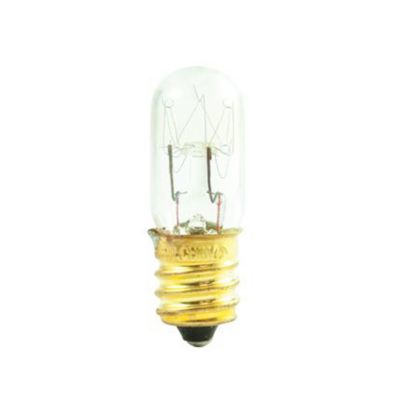Bulbrite 15W 130V Clear Bent Tip Decorative Bulb, E12 Base, 15CFC/25  (130V)