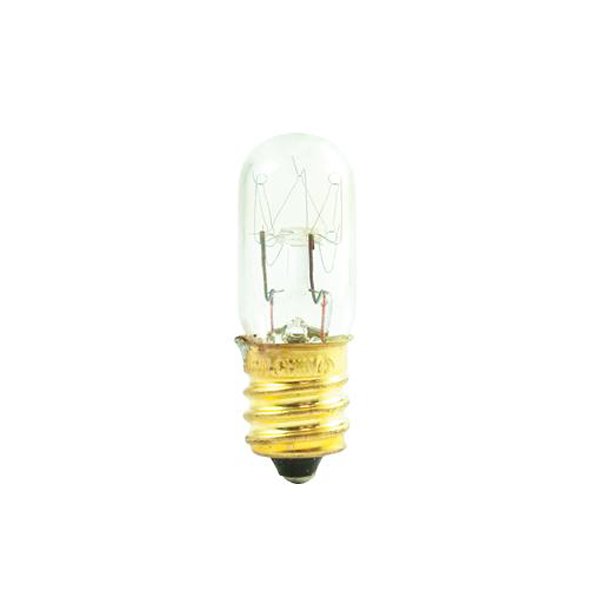 15W 130V T4 E12 Clear Incandescent Bulb 3-Pack