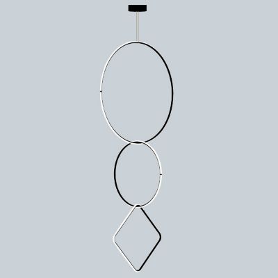 Arrangements Round Large Round Medium Square Large Three Element Pendant