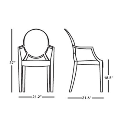Louis Ghost Chair Set Of 4 By Kartell At Lumens Com