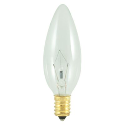 25W 130V B10 E14 Clear Bulb (6-Pack)