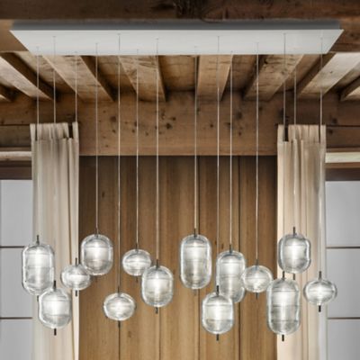 Jefferson LED Rectangular 14-Light Multi-Light Pendant