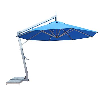 Hurricane Round Side Wind Aluminum Cantilever Umbrella With Base