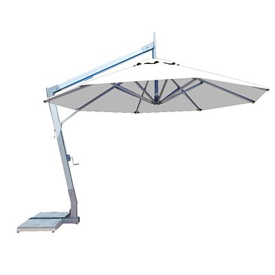 Hurricane Round Side Wind Aluminum Cantilever Umbrella With Base